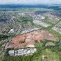 Aerial view of land undergoing redevelopment