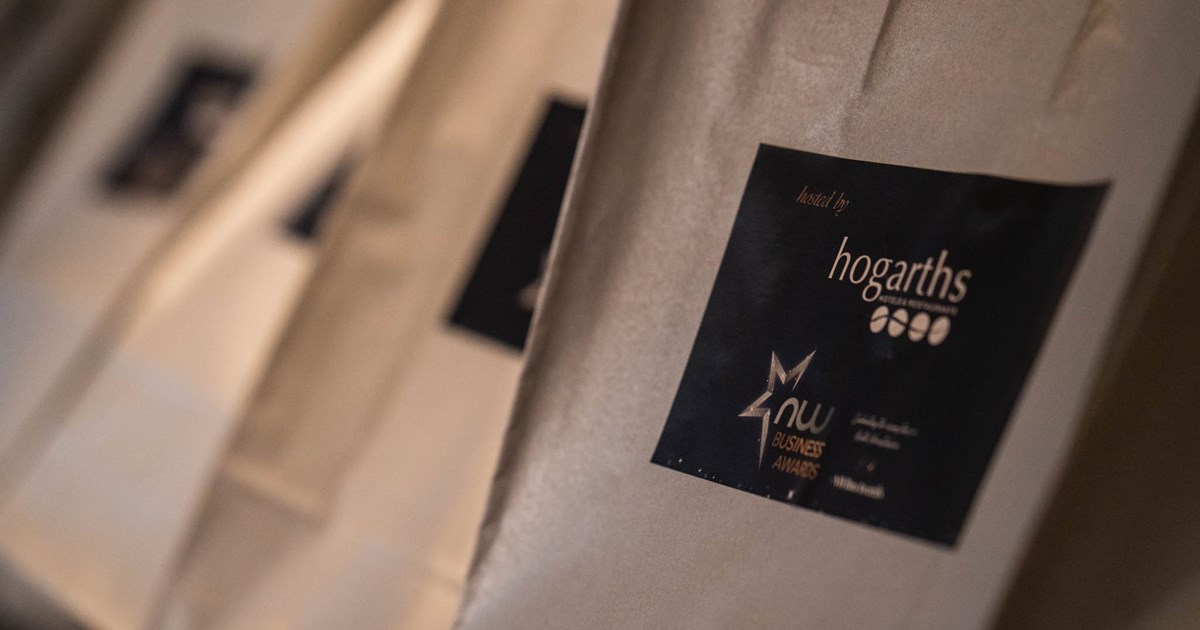 Labels showing awards logo