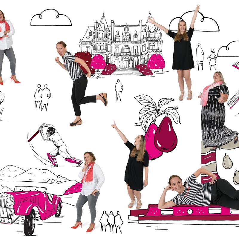 multiple people with muliple animations