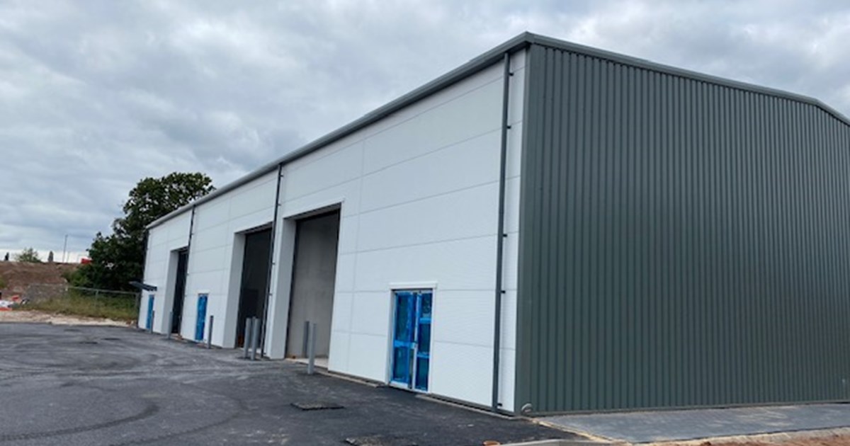 Image shows new industrial units in Kidderminster